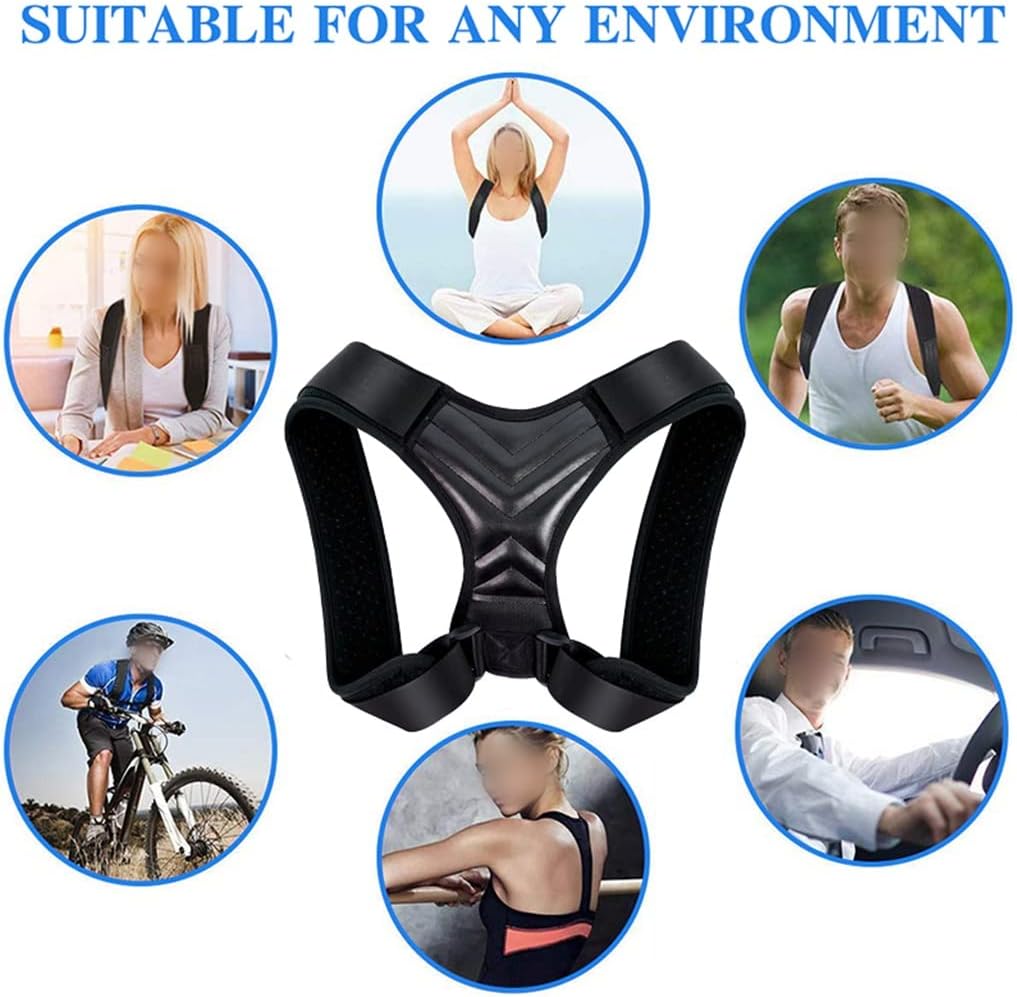 Adjustable Clavicle Posture Corrector Men Woemen Upper Back Brace Shoulder Lumbar Support Belt Corset(S code)