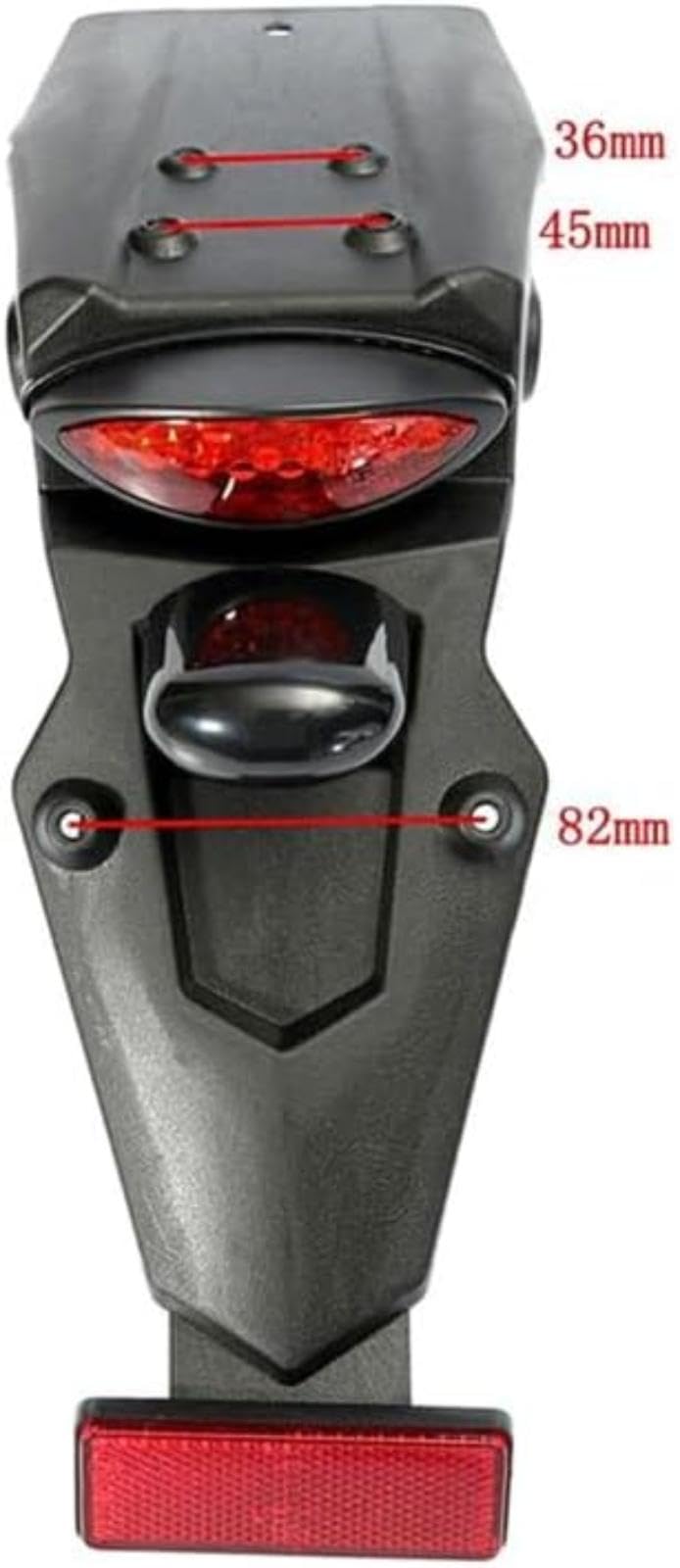 Lampa tylna motocykla 12 V, tylna lampa stopu, tablica rejestracyjna, do zabrudzenia terenowego Tylne światło hamowania do roweru Tylne światło hamowania do roweru