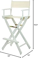 Vista 12 de Silla de Director de 18" Marco Blanco Lona Rosa