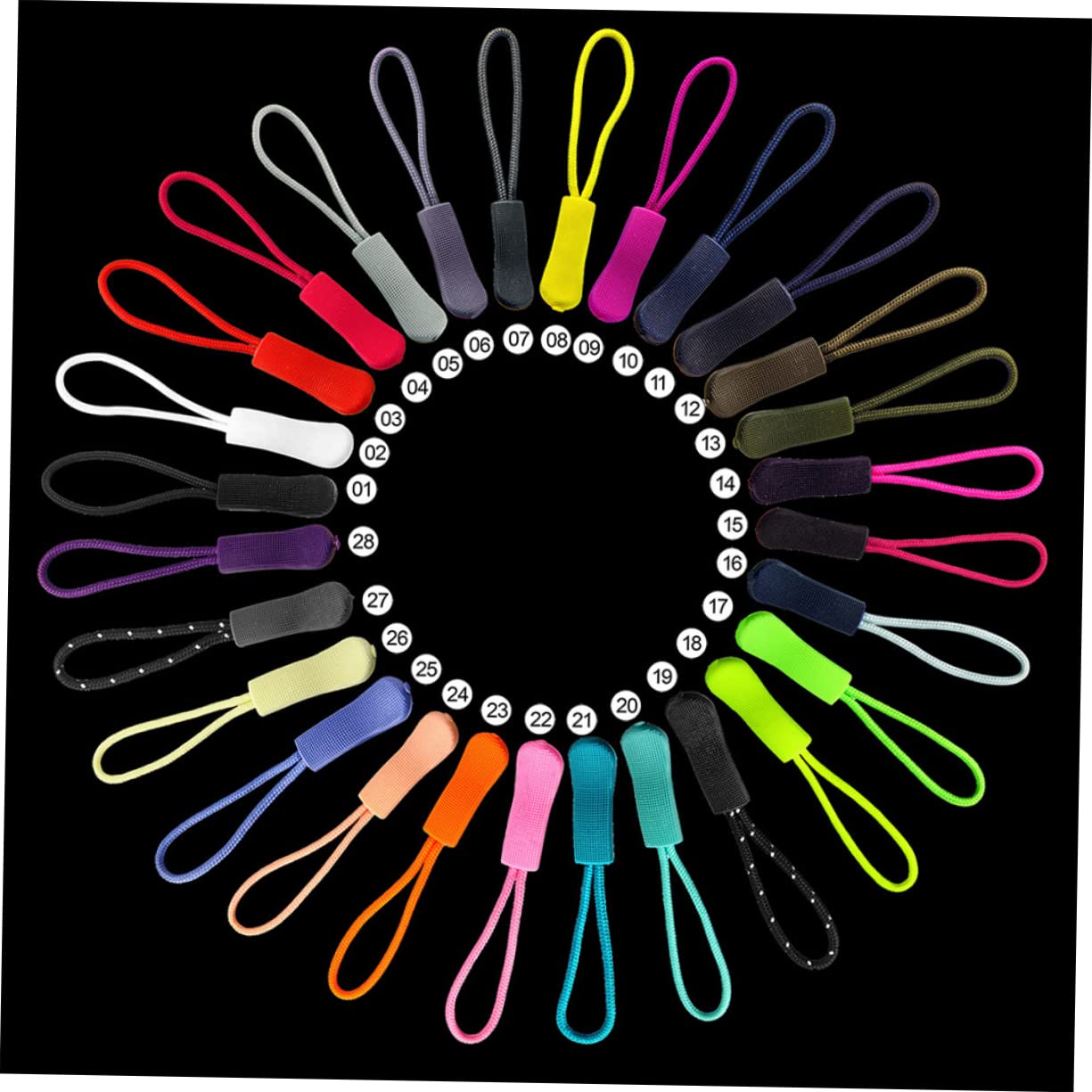 Operitacx 360piezas Tiradores De Cremallera De Accesorios Prácticos Para Ropa Mochilas y Maletas Versátiles y Duraderos Mixtos