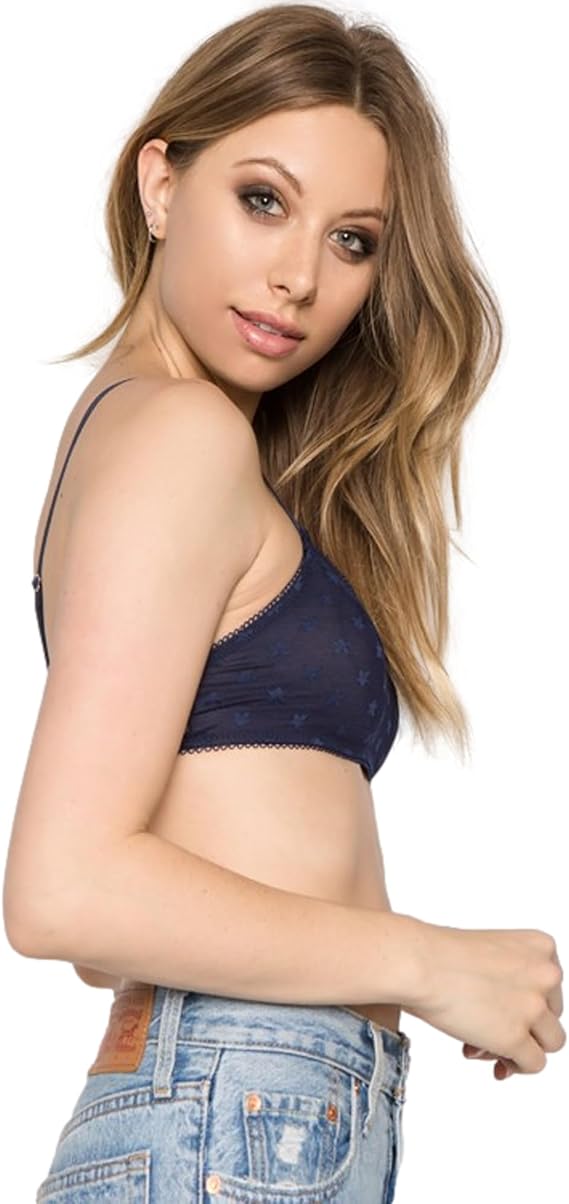 PacificPlex Star Mesh Bralette, Double Layer Nylon/Elastane, Adjustable Straps, No Padding