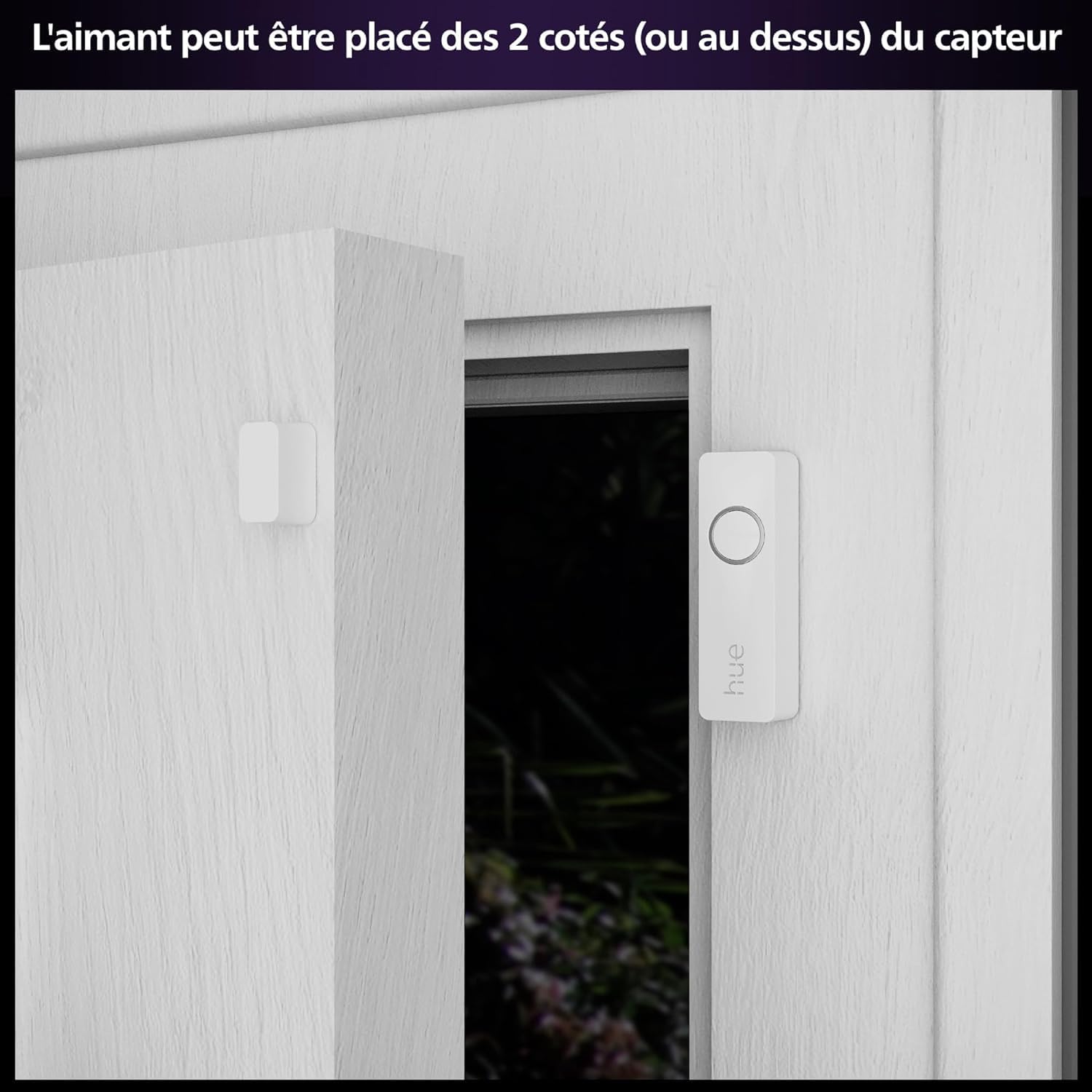 Philips Hue Secure, Kit de Démarrage avec 1 Caméra Filaire Sécurisée Blanche, 2 Capteurs de Contact Sécurisés Blancs, 2 Ampoules Connectées White and Color Ambiance, 1 Pont, Facile à Installer