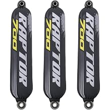 QKRacing High-Performance Shock Covers Compatible fit for Yamaha Raptor YFM700R 700R [Special Edition] Armor Black Grey Shock Covers