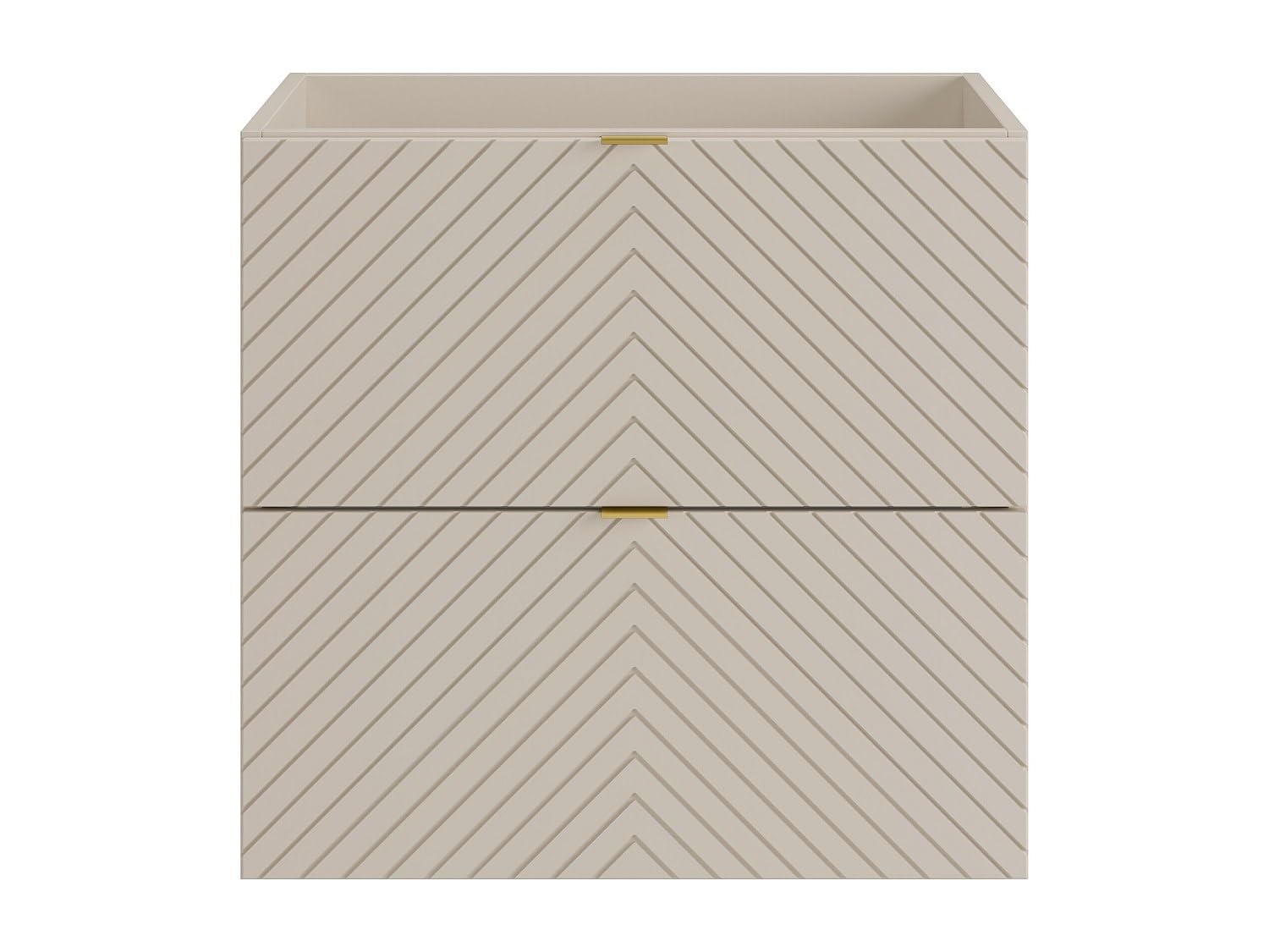 Vente-unique - Mueble de Lavabo Dorioni - L 60cm x A 46cm x H 61.6cm - MDF - Beige