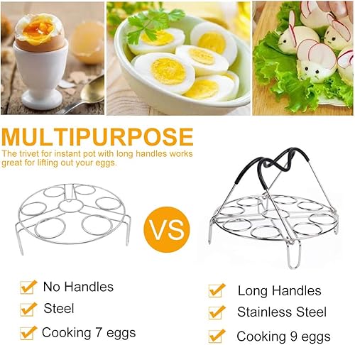 Miniatura 4 de Salvamanteles de vapor para huevos con asas resistentes al calor para accesorios de olla instantánea de 5,6,8 cuartos de galón y olla a presión,