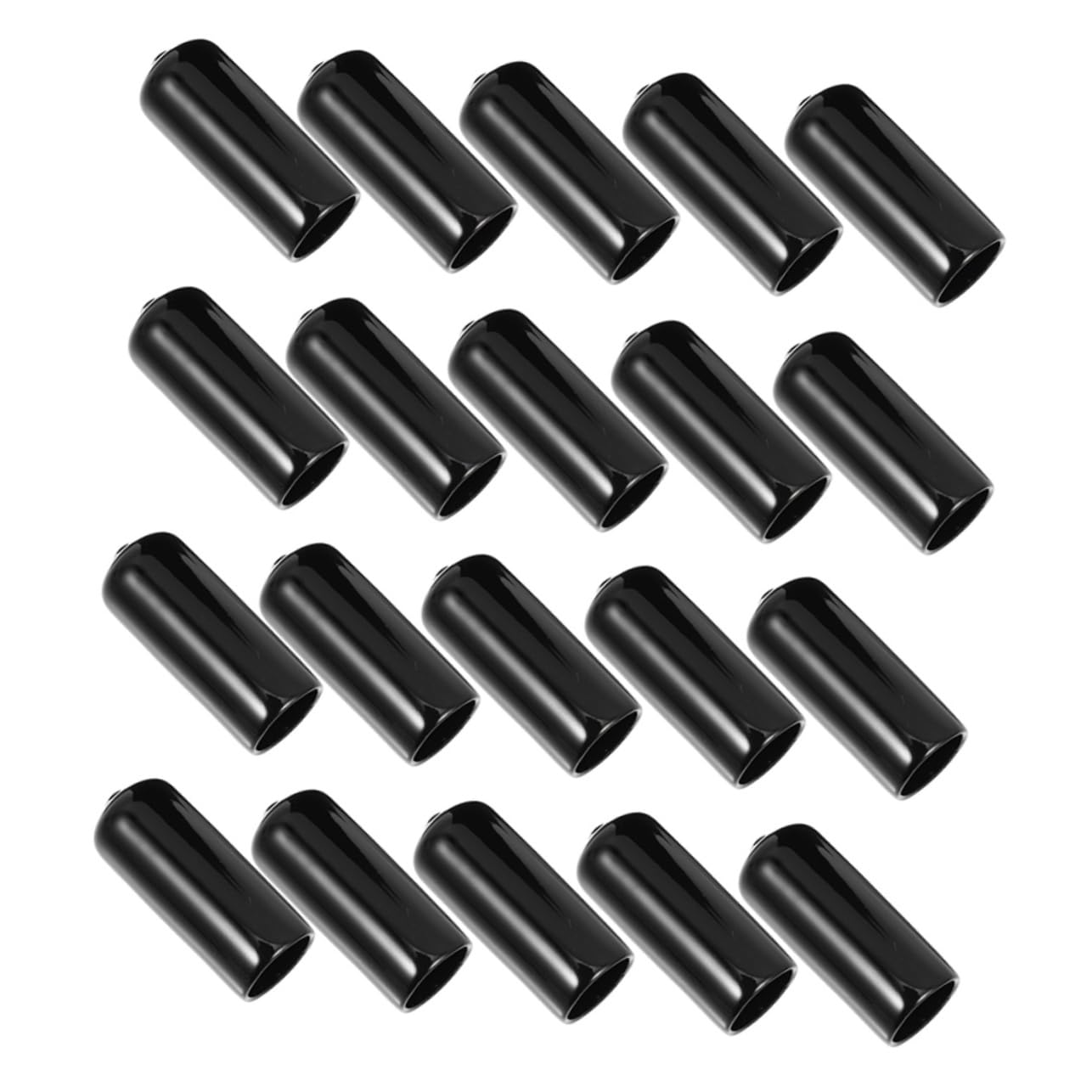 Hemoton Billiard Cue Tip Covers Pack Pool Cue Tips Protective Covers Slip Rubber Protectors