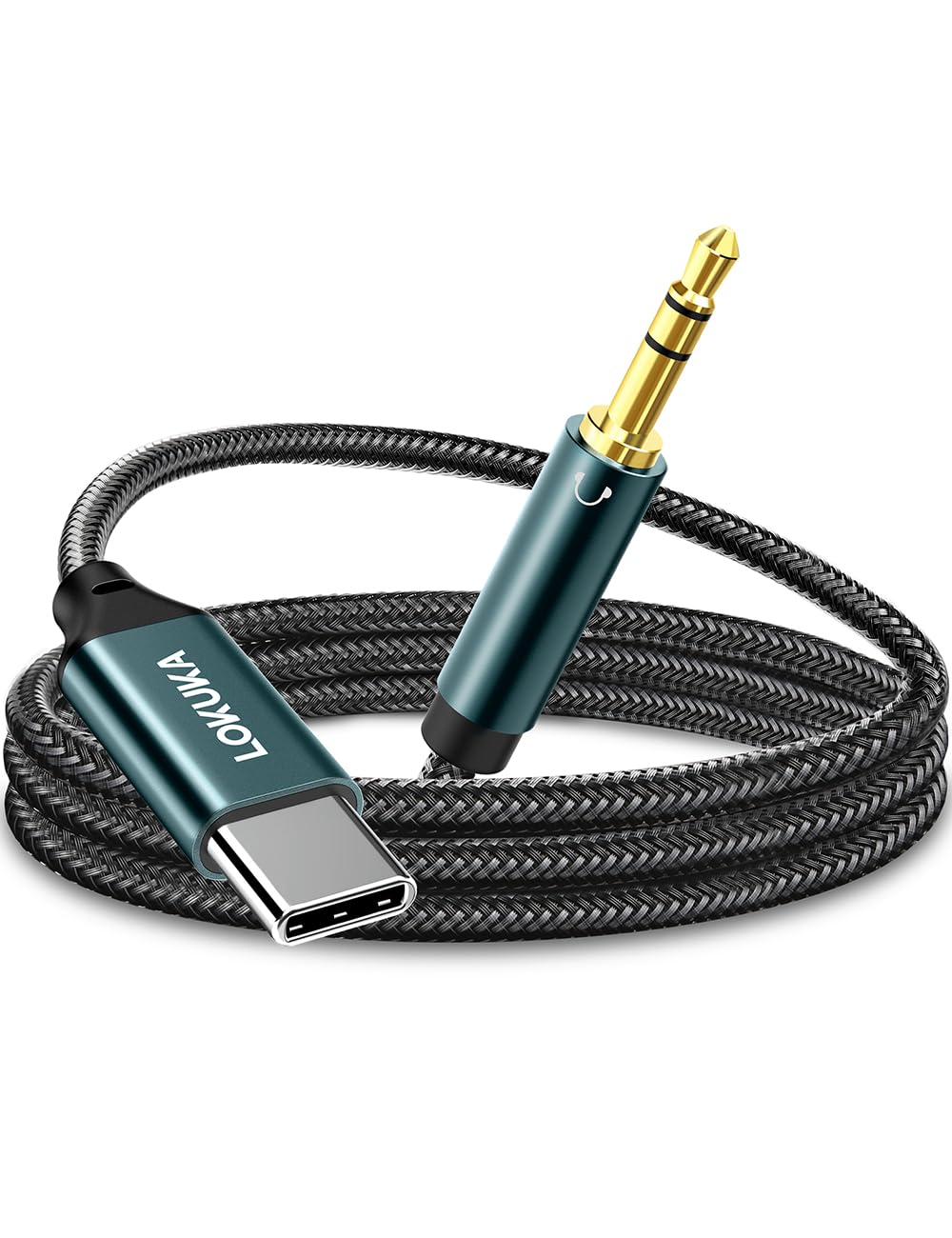 Amazon | LOKUKA aux usb c 変換ケーブル 3.5mm オスオス DACチップ