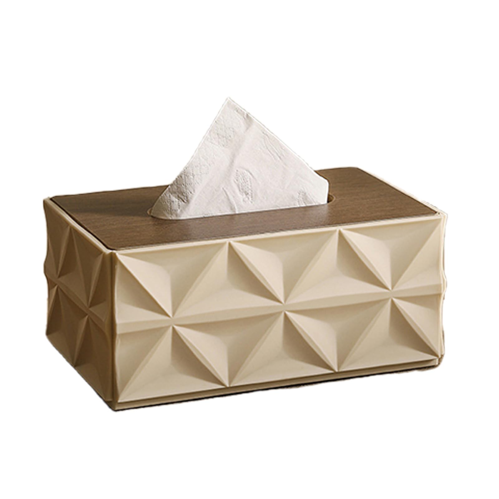 Wood and Tissue Box Ideal for Household or Business Paper Towel Holder for Countertop Decoration Modern Tissue Dispenser