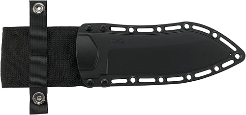 Miniatura 6 de CRKT Catchall Cuchillo de hoja fija con funda hoja de caza resistente y exterior, nailon con mango de goma y funda termoplástica 2866, plateado