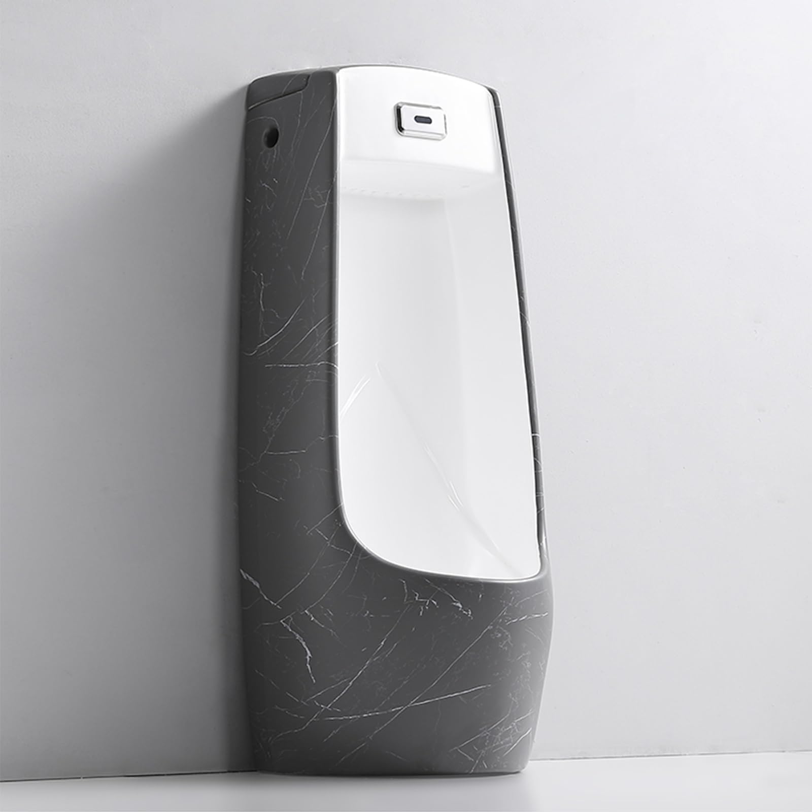 Pisuary Stojące dla Mężczyzn, Odporne na Rozlanie, Inteligentne Spłukiwanie Indukcyjne, do łazienek i Toalet Rodzinnych, Materiał Ceramiczny, Kolor Szary