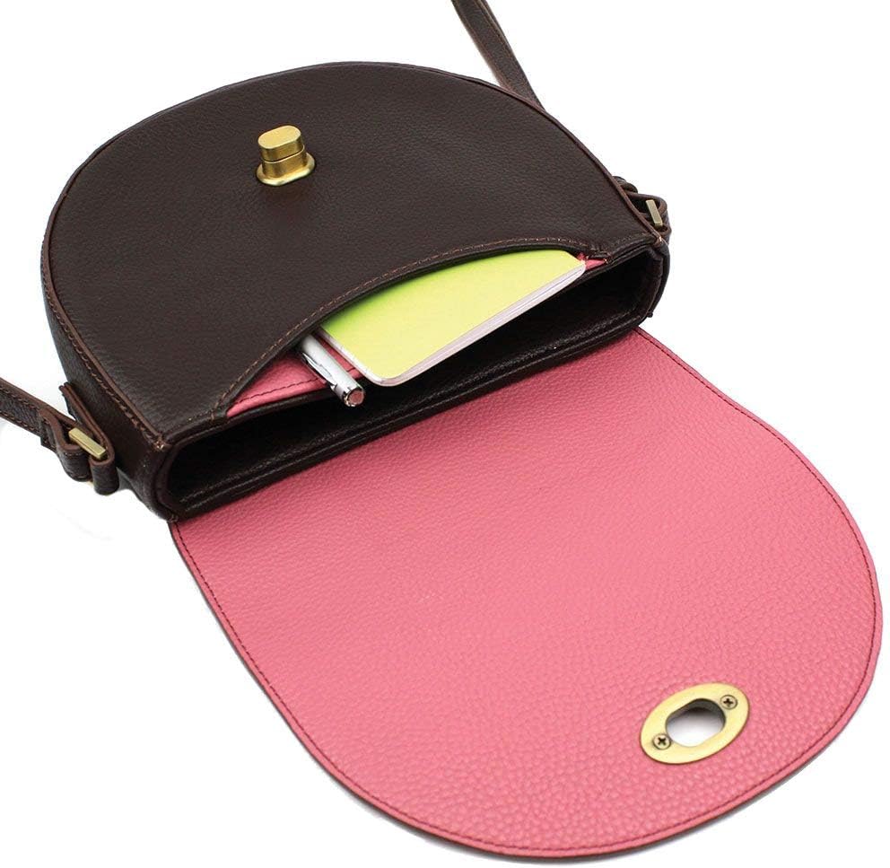 Chala Group Butterfly Half Moon Crossbody Handbag Purse - Butterfly Lovers Accessories, Pink, 8" x 6.5" x 2.75"
