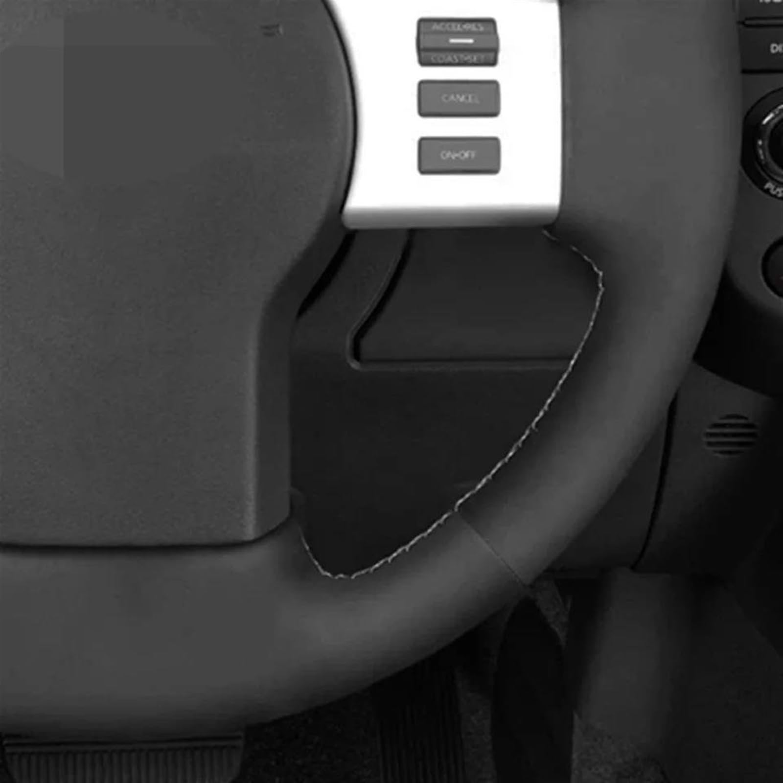Pokrowiec na kierownicę samochodu, czarny zamszowy pokrowiec na kierownicę, akcesoria do wnętrza samochodu Nissan dla Frontier 2005-2021, do Pathfinder 2005-2015, pokrowiec na kierownicę samochodu