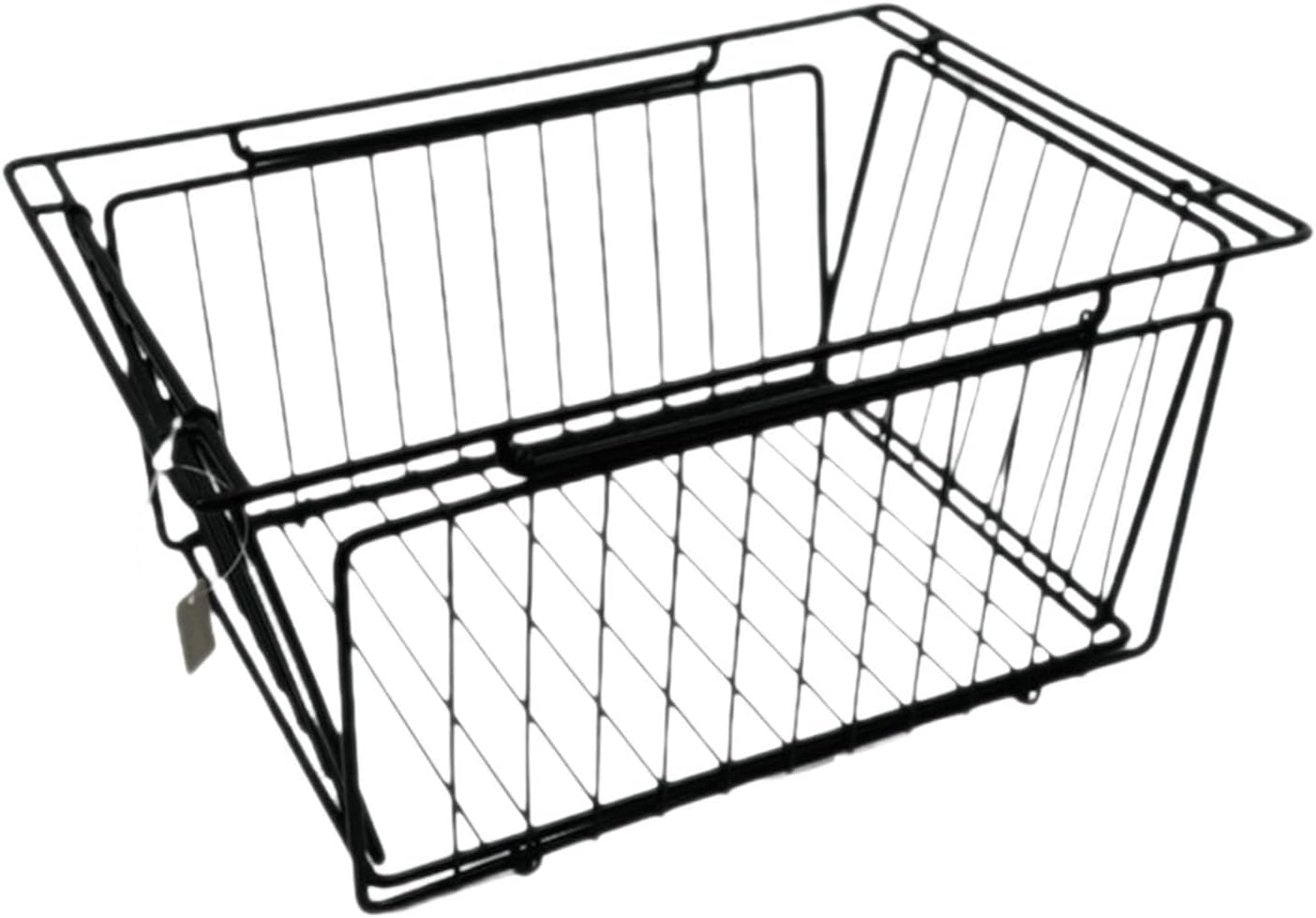 Folding Storage Basket Folding Drainage Basket Fruit Vegetable Container Table Accessories for Camping Black(Silver)