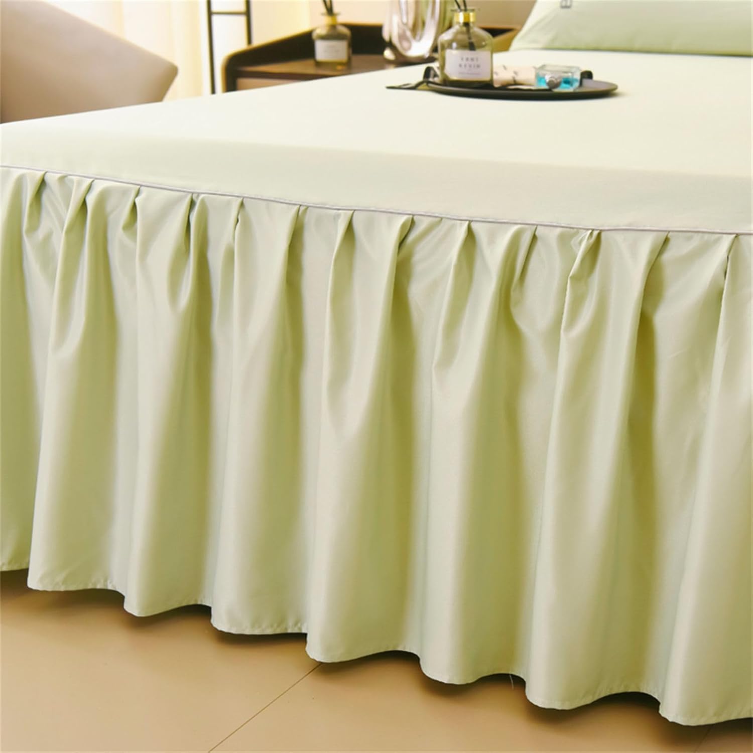 Drap-housse en soie à volants pour transformer votre chambre en oasis de douceur