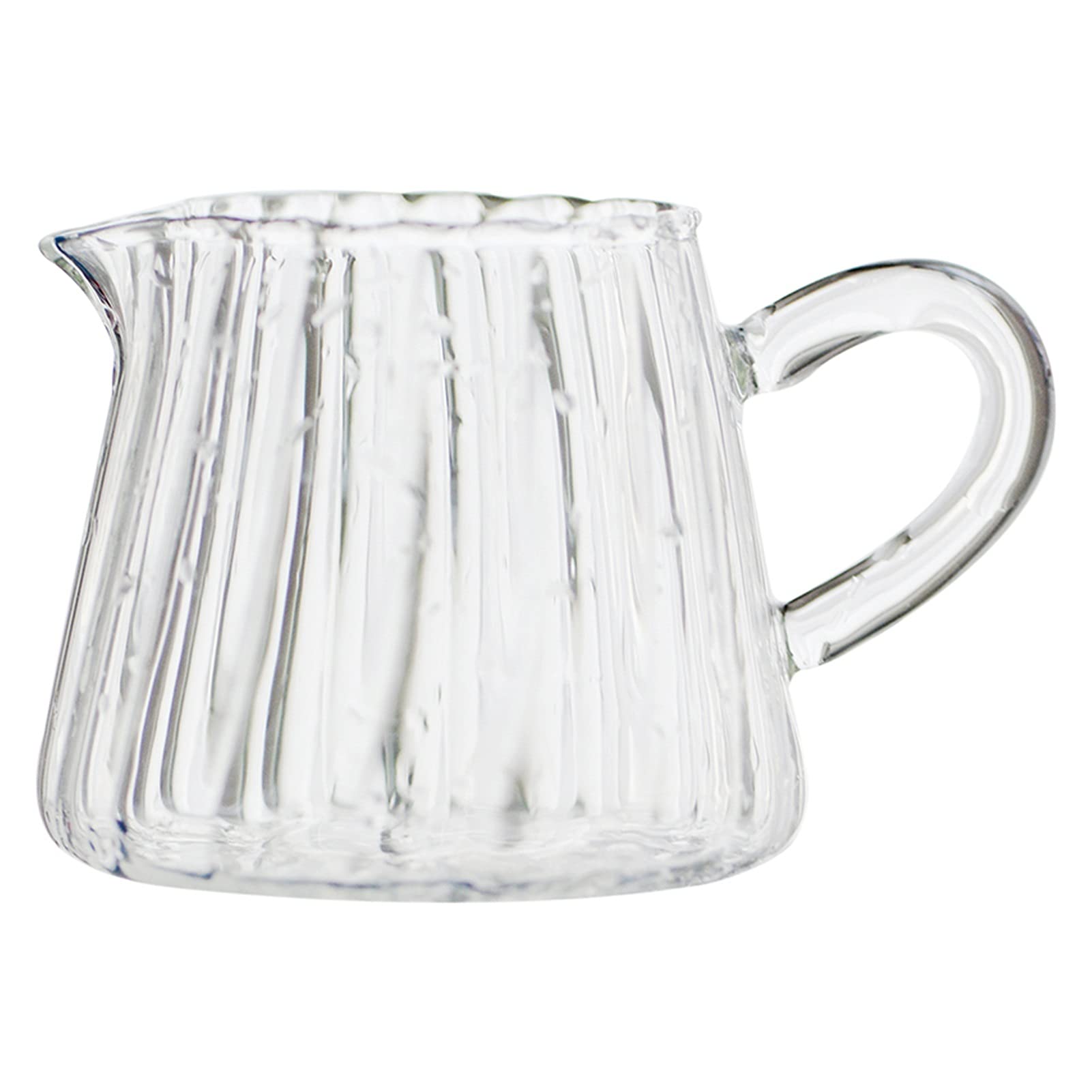 Liushop 160Ml Caihuashopping Sauce Boat Glass Mug Milk Can Pouring Coffee Cream Sauce Jug Barista Craft Coffee Latte Milk Frothing Jugs Pitcher Gravy Boat (Color : )