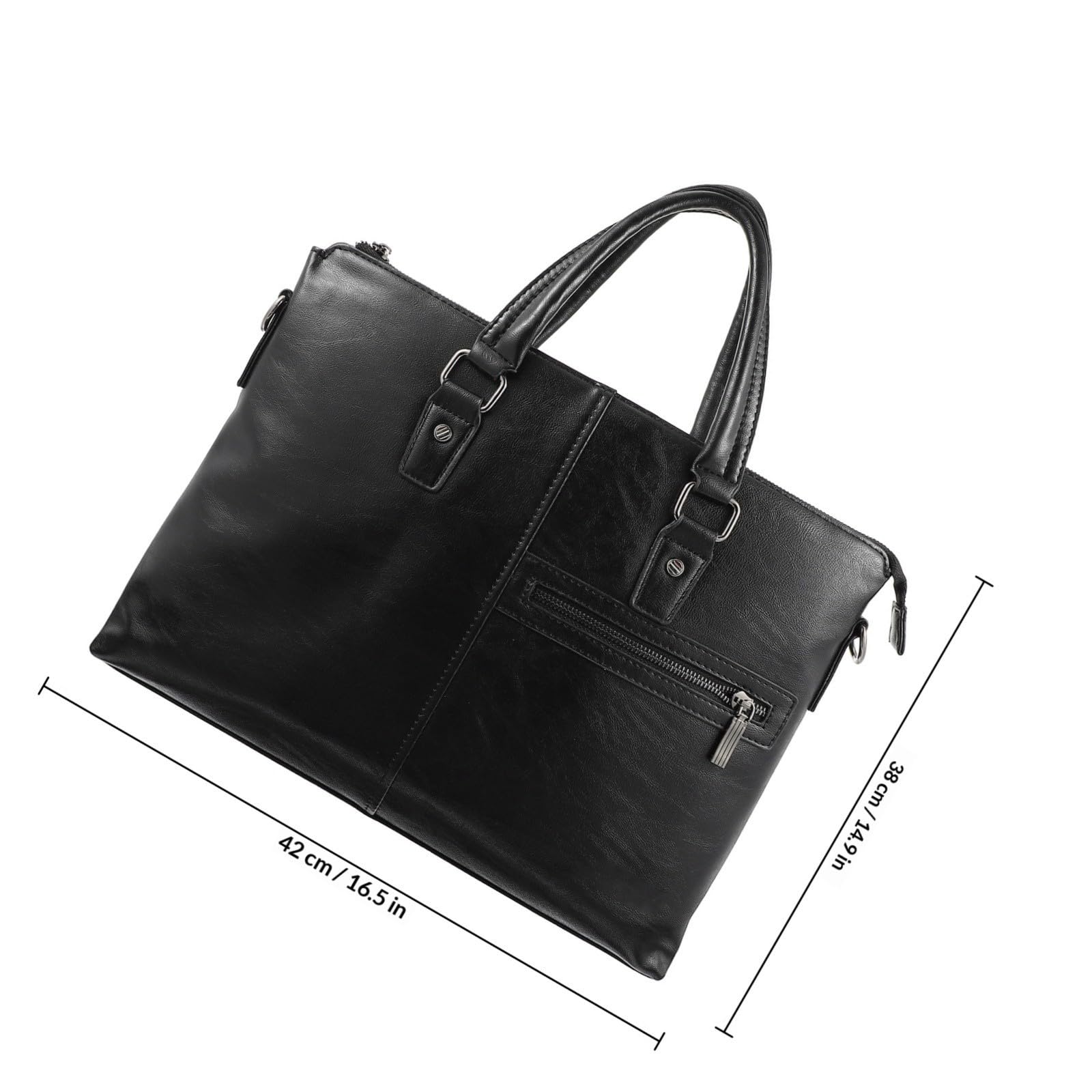 Borsa per Laptop da Lavoro Grande, in Pu Nero