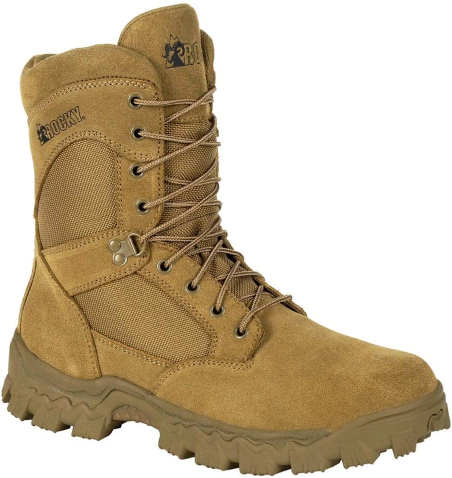 Rocky Alpha Force Composite Toe Waterproof Public Service Boot 8.5 Wide Brown