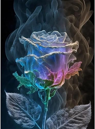 Kits de pintura de diamantes 5D DIY Rose Taladro redondo completo pintura de diamante para adultos con accesorios para decoración de pared del disponible en Yaxa Colombia