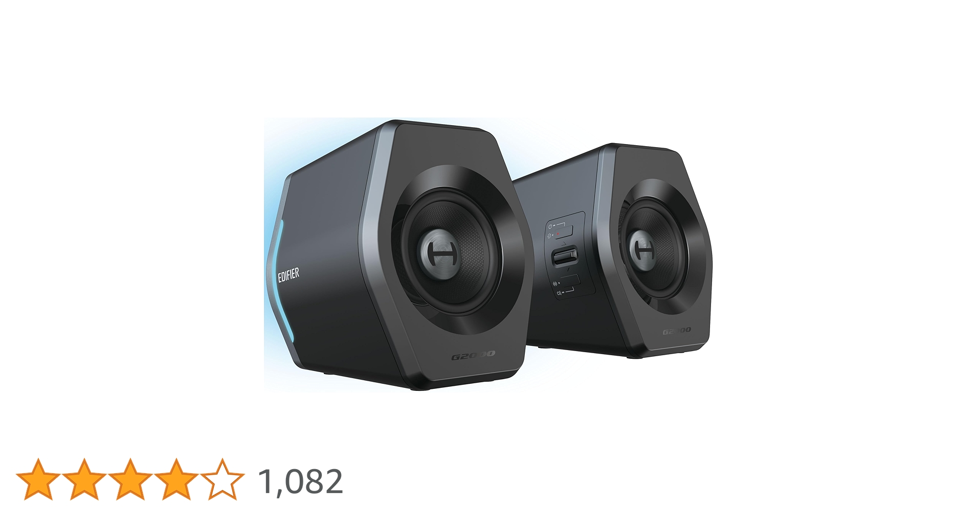 002 黒/Edifier G2000 ゲーミング スピーカー パソコン PS5 Amazon.co.jp: Edifier G2000 32W 小型 2.0ch ゲーミング