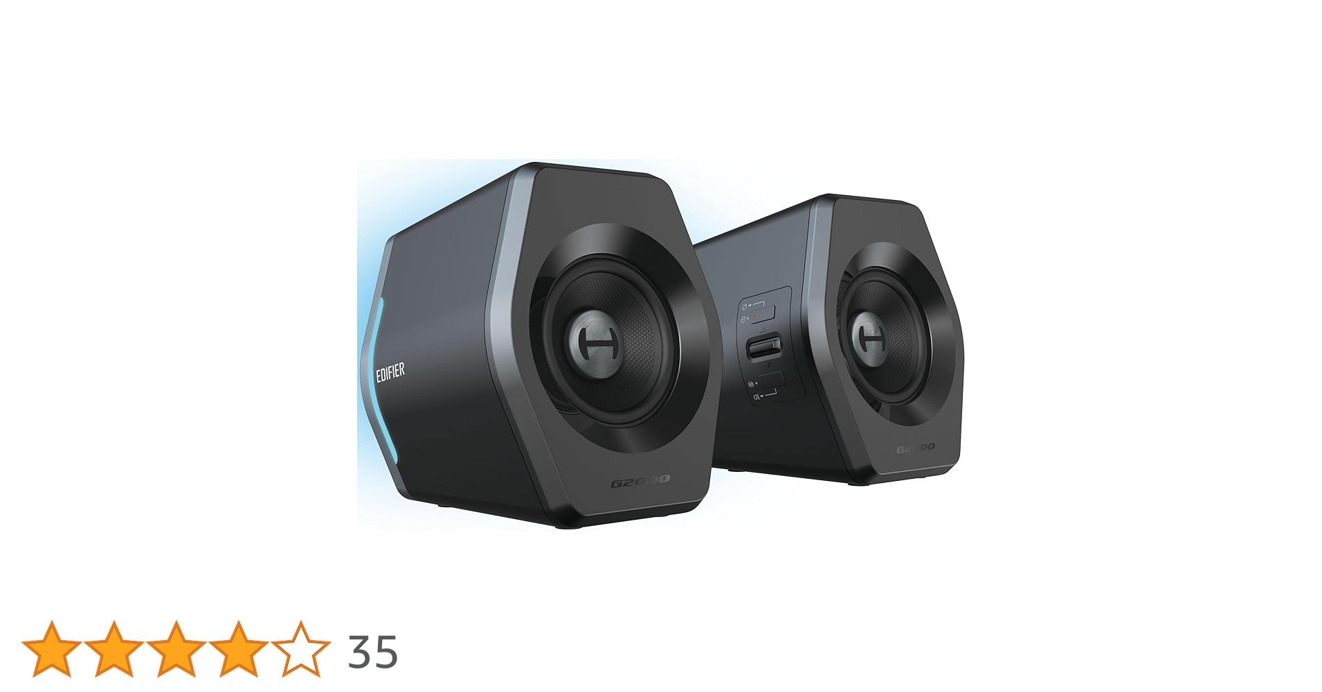002 黒/Edifier G2000 ゲーミング スピーカー パソコン PS5 Amazon.co.jp: Edifier 【エディファイア】 32W G2000 RGB 2.0ch PC