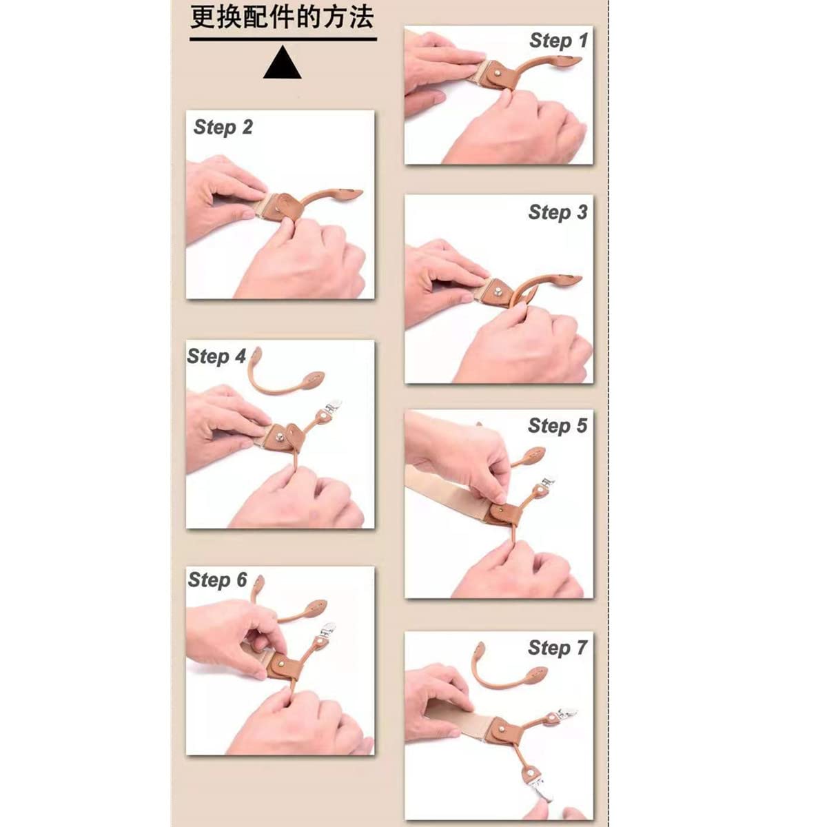 Genérico Tirantes De Hombre De Hombros Anchos, Elásticos Ajustables En Forma De Y, Clips De 3,5 Cm De Ancho, Correas De Trabajo Resistentes Y Duraderas (Degree)