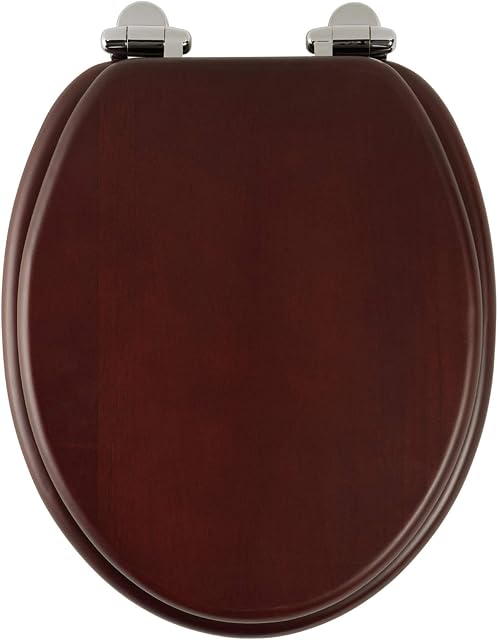Roper Rhodes Mahogany Wooden Soft Close Toilet Seat Top Fix Quick Release