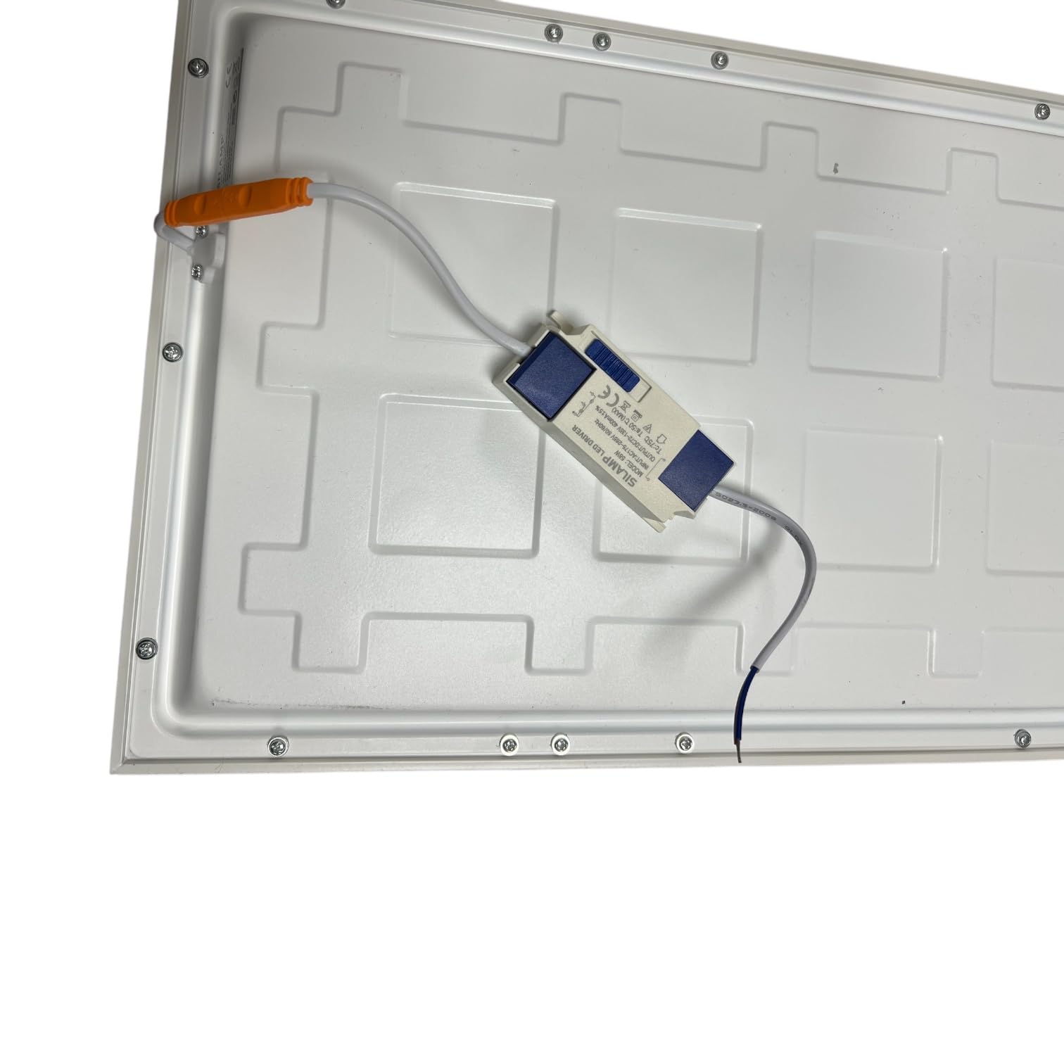 Due Pannelli LED 60W 220V 120x30 cm Bordo Bianco Luce Switch 3000K-4200K-6400K