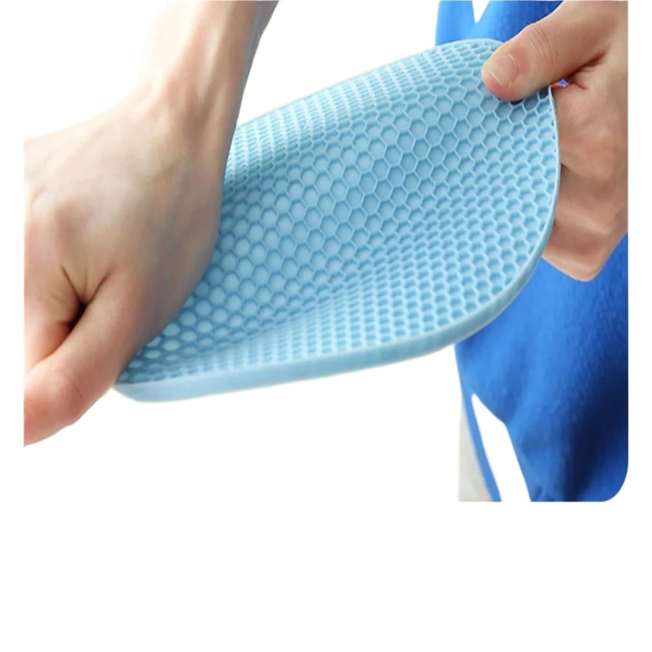 3pcs Creative Table Placemat Coaster Anti-scald Kitchen Accessories Round Silicone Mat Household Heat-resistant Pan Pad For Table(Blue,17cm)