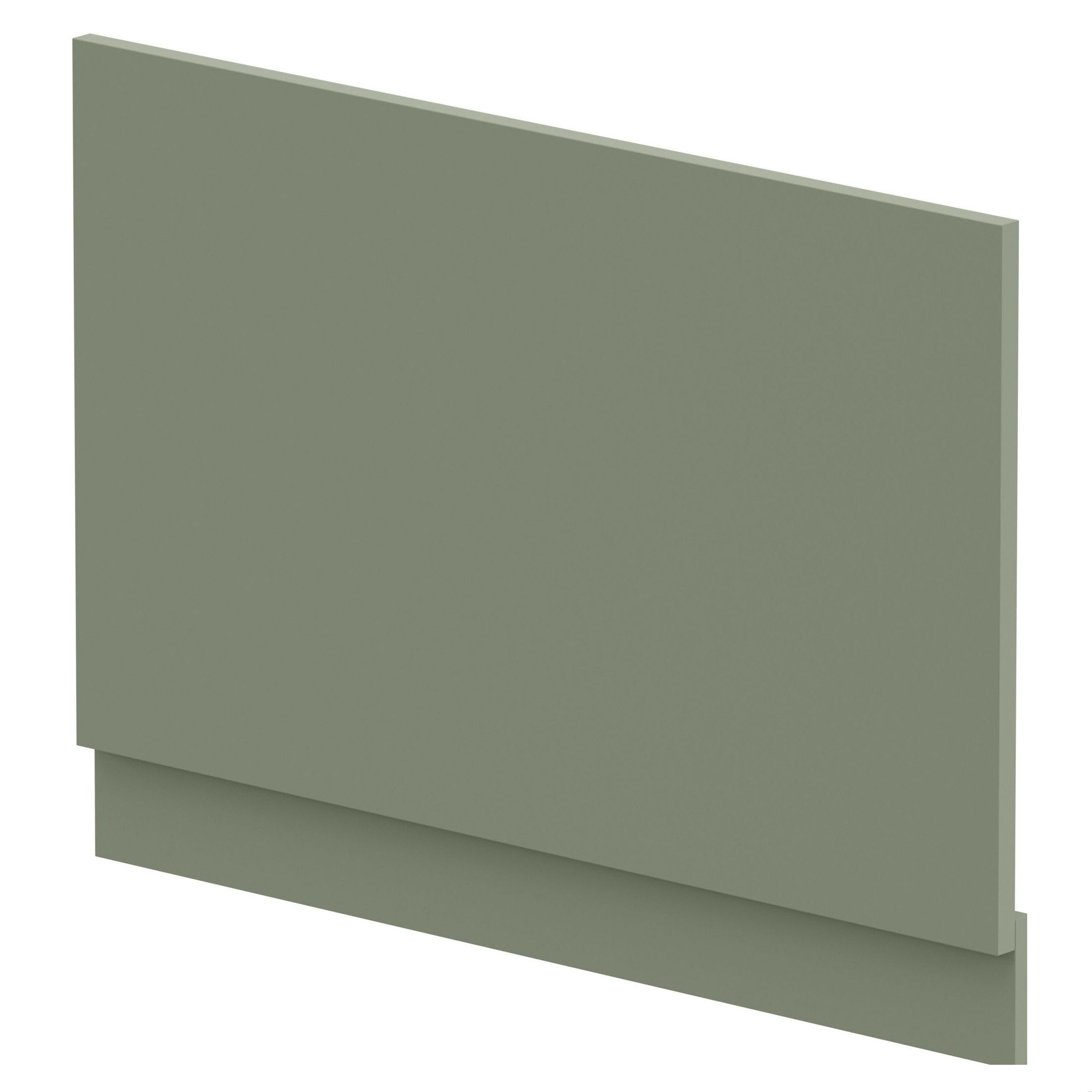 Balterley Green Bath End Panel 800Mm, Mdf End Bath Panels With Plinth, Satin Finish Straight Bathroom Panels For Bathtub, Water Resistant Panel Covering For Bathroom Baths And Soaking Tubs (Green)