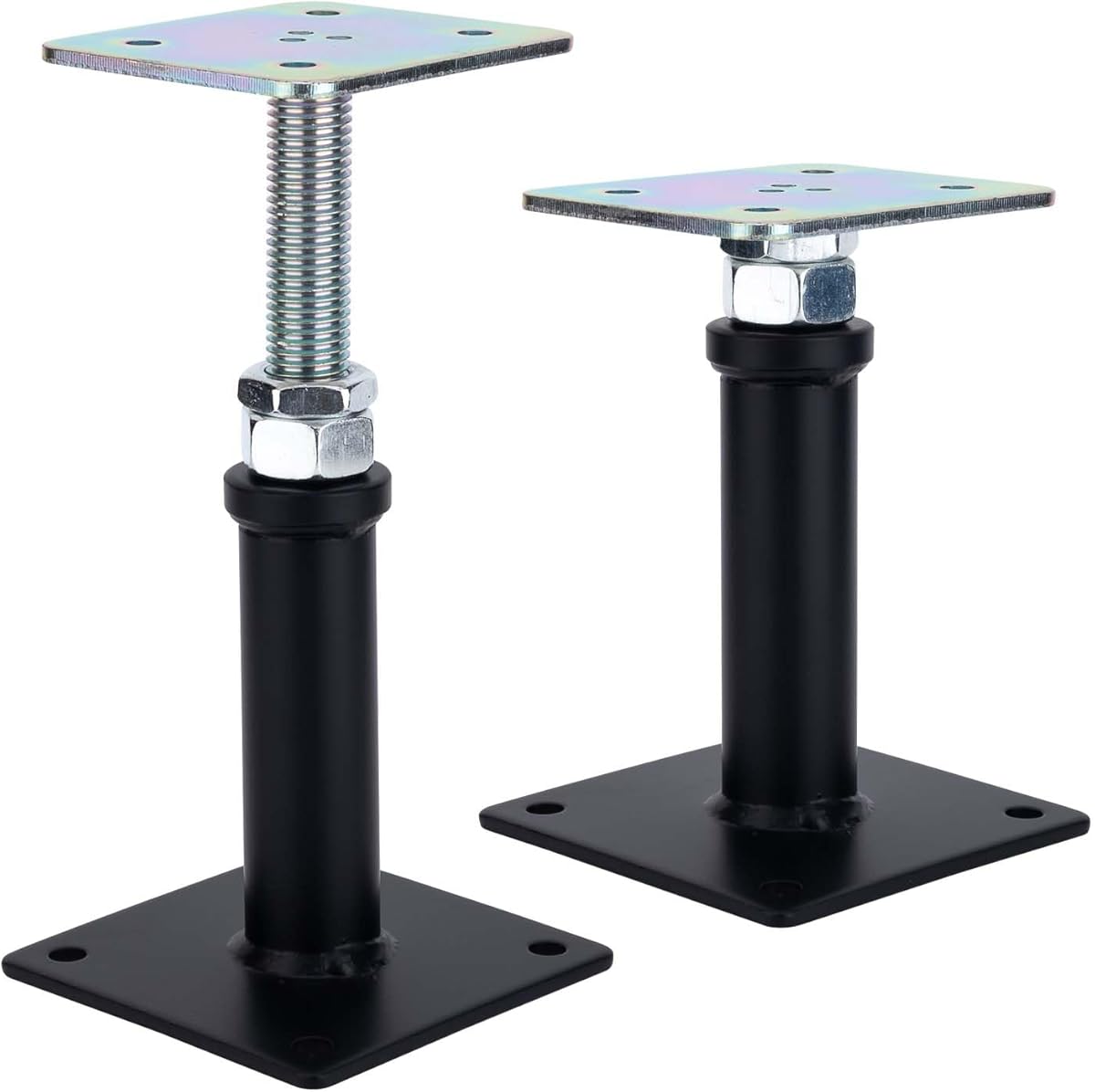 2-Pack Adjustment Floor Jack Post Floor Jack Lift Supports 6-9 Inch Adjustable House Jack,Adjust Supports,Lift Supports,Mini Screw Jack, Floor Straightener,Level Supports