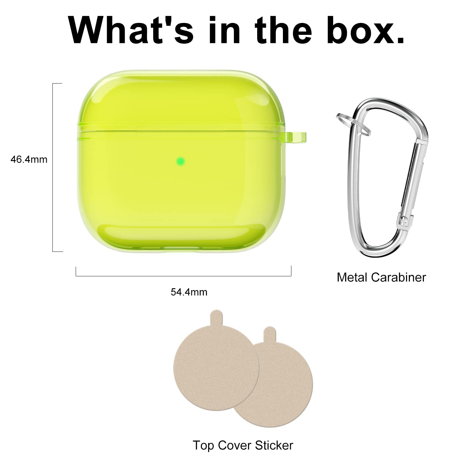 Svanove for Airpods 4 Case Clear Hard, Transparent Simple Cute Airpods 4th Generation Case with Keychain, Girly Y2k Aesthetic Trendy Airpods Cover Accessories for Women Girl, Neon Hot Pink — view 199