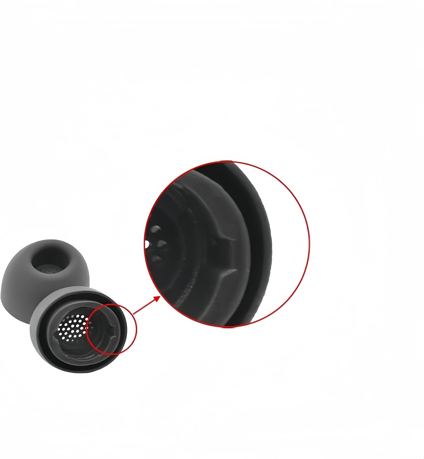 Ear Tips for Samsung Galaxy Buds 3 Pro Earbud(2024),3Pairs Eartips Compatible with Galaxy Buds 3 Pro SM-R630N, Includes Silicone Replacement Tips with Dust Shield, Fits Charging Case- S/M/L-White