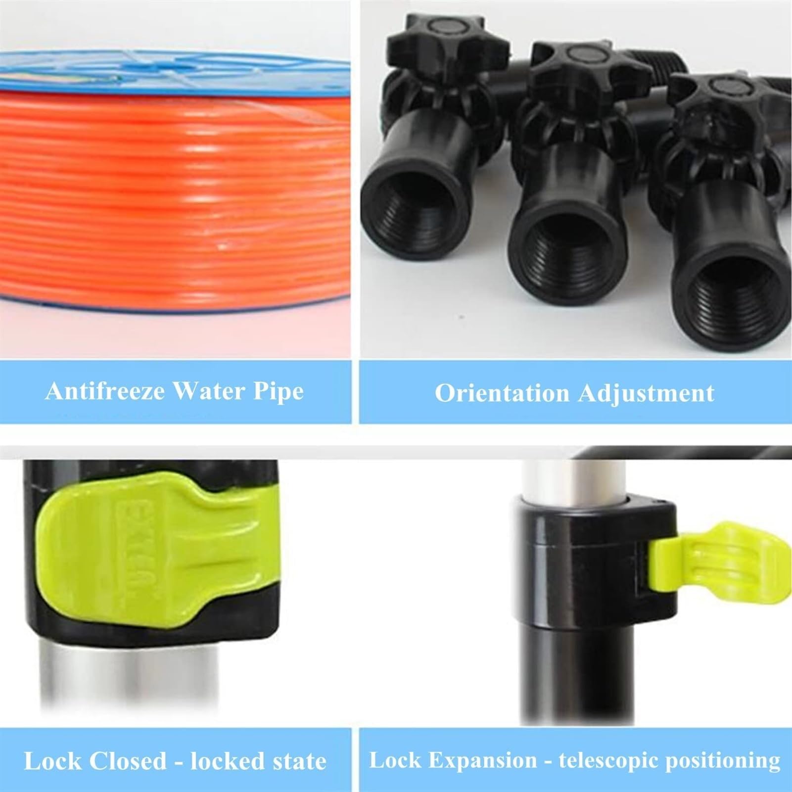 Juego de cepillos extensibles para limpieza de paredes y azulejos de piscina: herramientas de limpieza al aire libre para techos, suelos y paneles solares, perfecto para mantenimiento y brillo