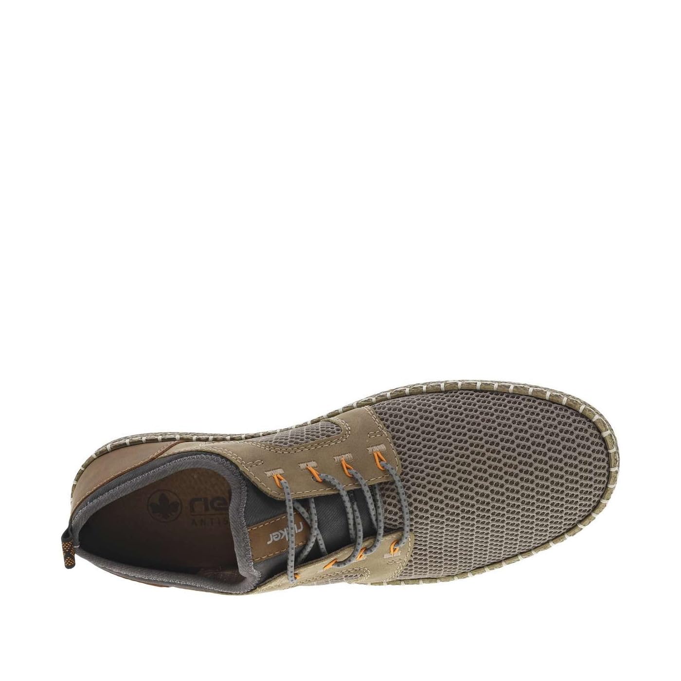 Rieker Herren Schnürhalbschuh in grau