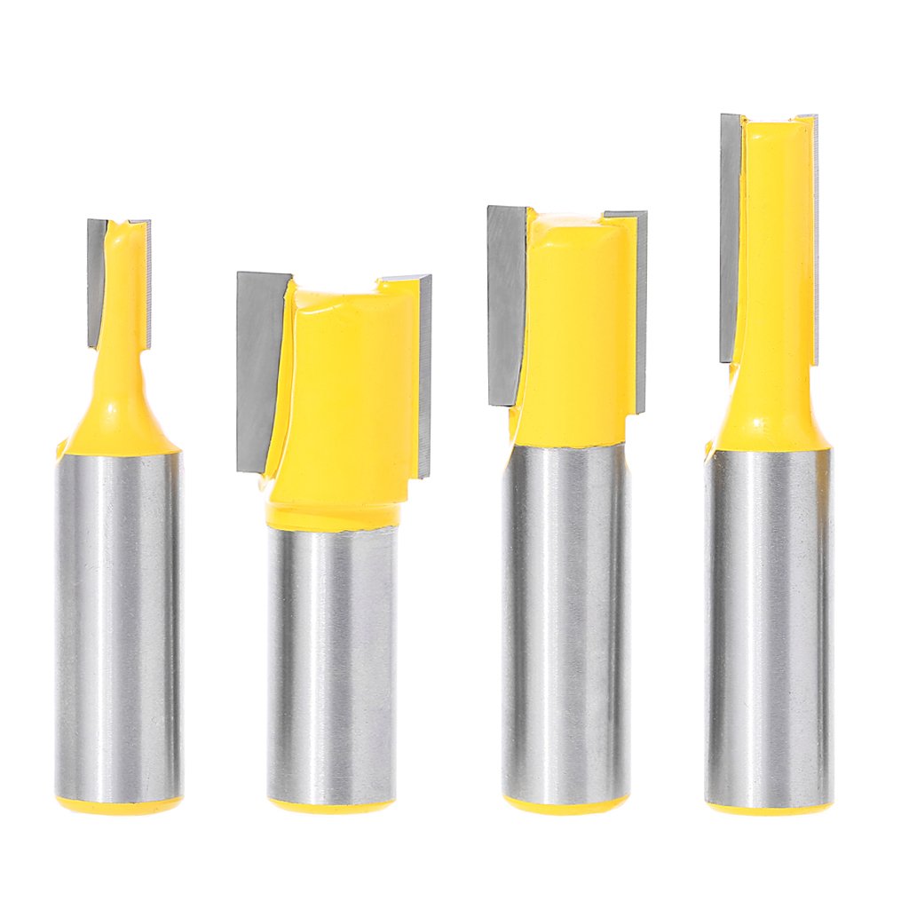 Susada 4 Pcs Undersize Dado Router Bit Set 1/2" Shank 1/4, 1/2, 5/8, 3/4 for Plywood Amazon
