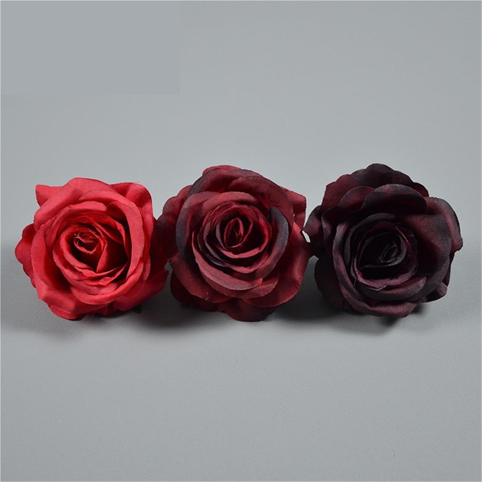 Fiori Di Stoffa 50 pezzi 8 cm di tessuto di seta artificiale rose teste di fiori for matrimonio parete arco festa casa decorazione fai da te cappello