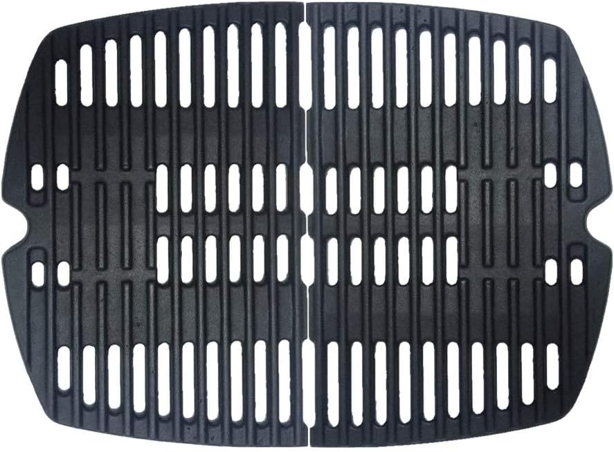 BBQ Grill Grate Matt Cast Iron Cooking Grate for er Q100/1000 Series, Compatible