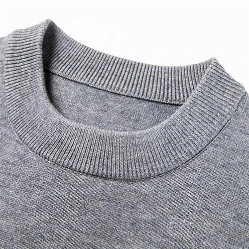 Mnjyihy Men's Sweaters Vests Fall Crew Neck Sleeveless Business Casual Knit Pullovers Sweater Vest4