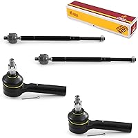 Vista 173 de Metrix Premium Chassis Parts - Kit de 4 piezas de extremos de barra de acoplamiento frontal exterior e interior compatible con Nissan Pathfinder