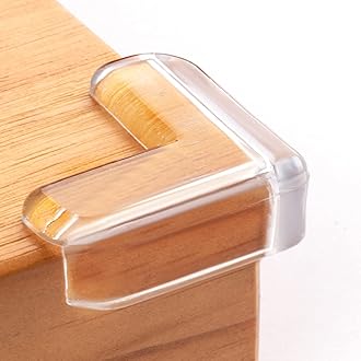Pack of 20 Corner Protectors, Edge Protection, Baby Corner Protection Edges, Baby Edge Protection, Transparent for Furniture, Child Lock, Self-Adhesive, Protects Babies and Elderly People