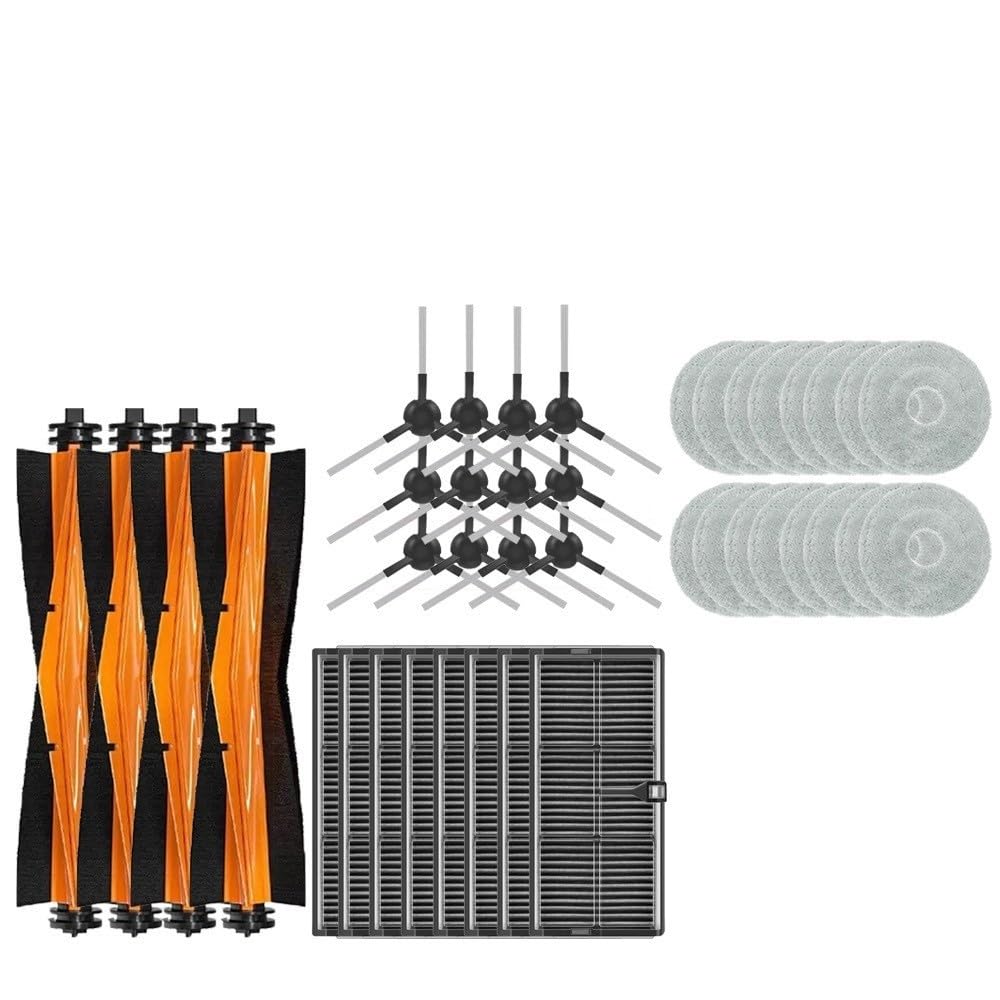 Compatibile Con Dreame, L30S/L40S Ultra, Accessori for Robot Di Pulizia Mop, Spazzola A Rullo E Materiali Di Consumo for Filtri(Set c)