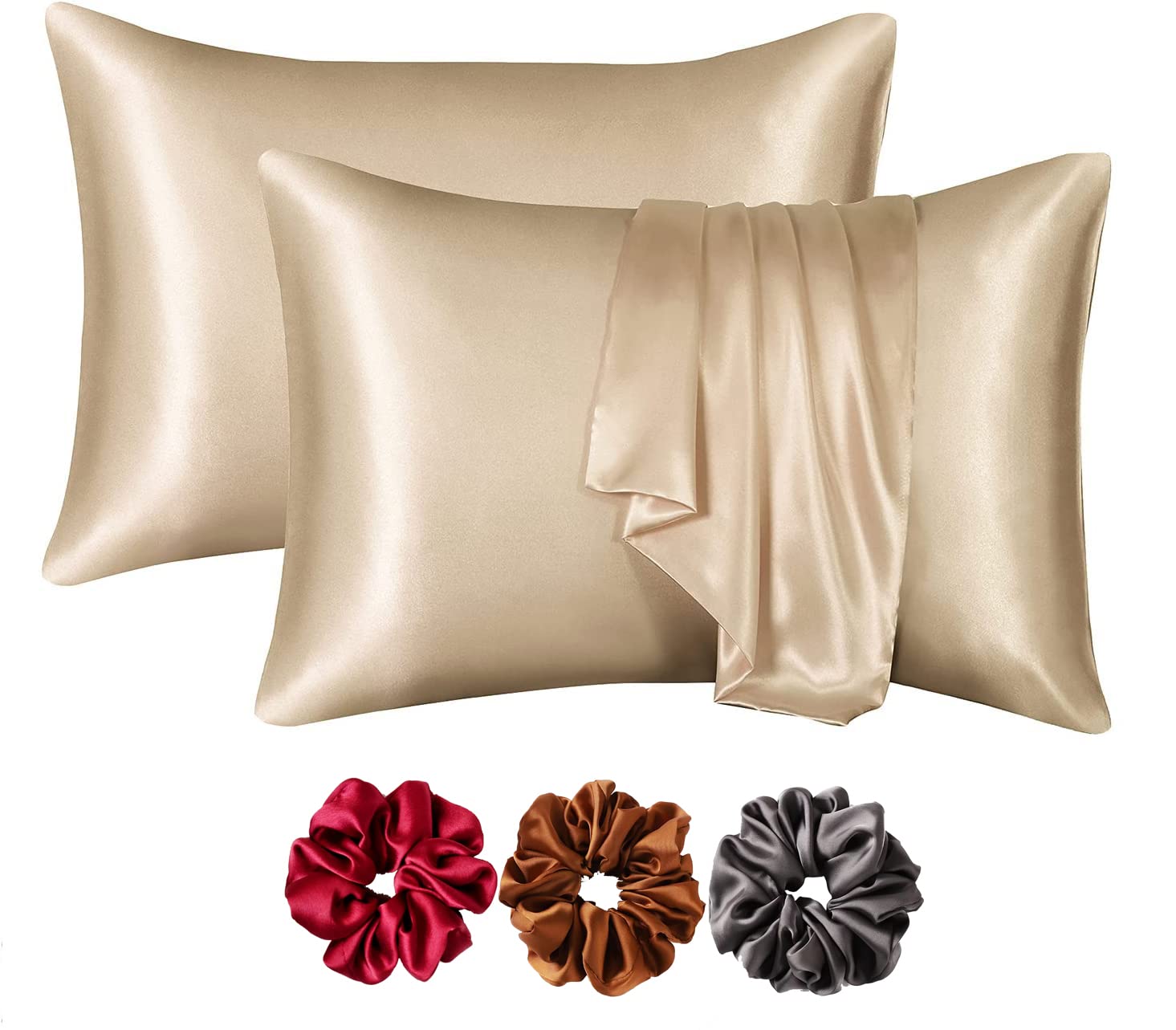 Buy SAAGPAN Satin Silk Pillow Covers for Hair and Skinwith Satin