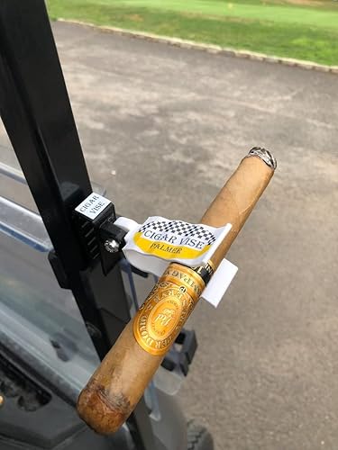 Miniatura 2 de Soporte de puros prémium para golfistas. 100% fabricado en Estados Unidos. Se engancha de forma segura a la bolsa de golf y al carrito. Nunca