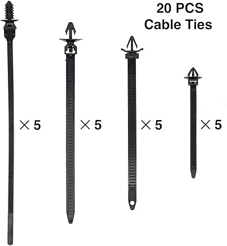 Miniatura 5 de Kurala 680 clips de retención de empuje para automóvil 16 tamaños más populares kit de repuesto de clips de remache de nailon