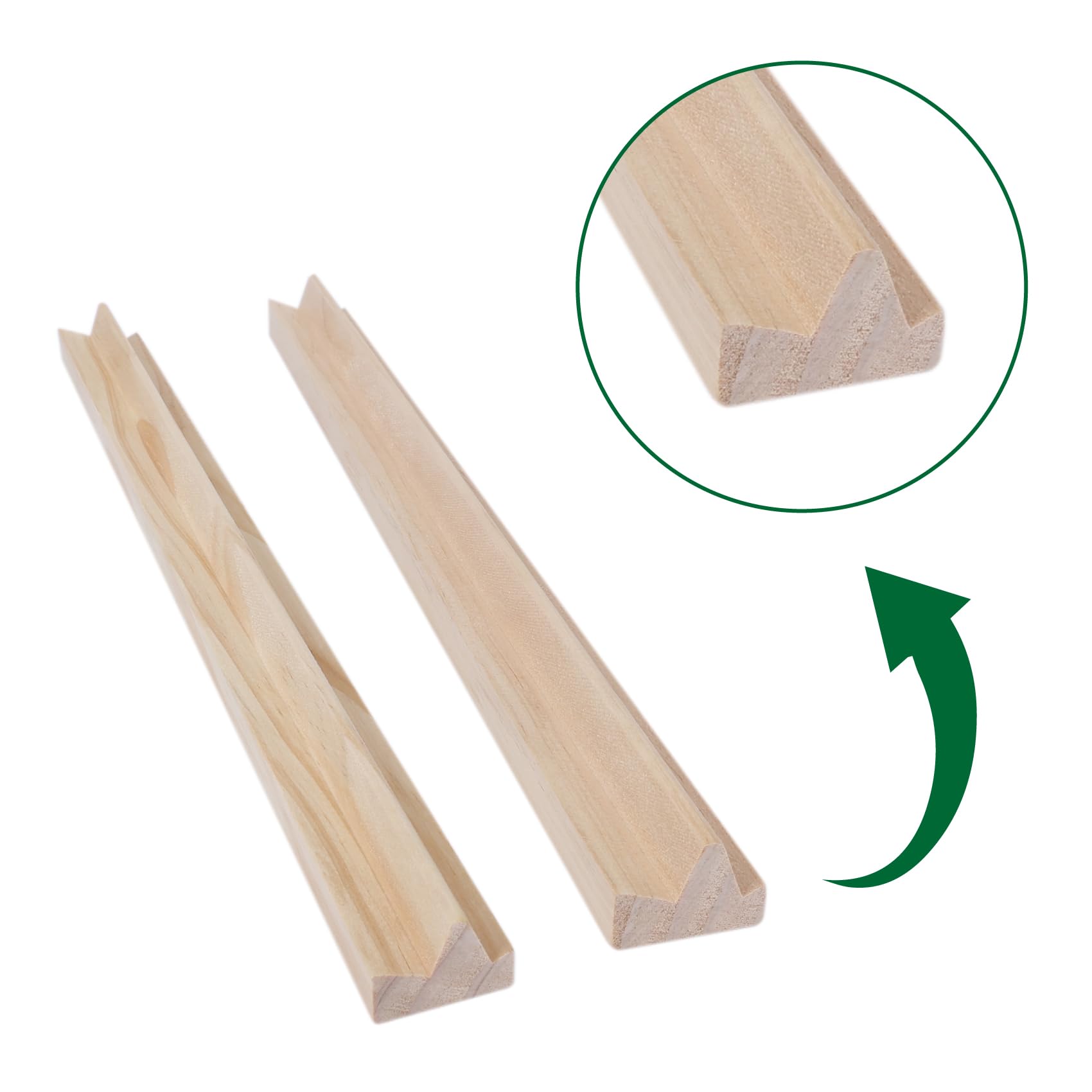 GOTHINK Wooden Mahjong Tiles & Trays/Holders Set, Upgrade Your Game (Racks Only), Mahjong Trays, 15x1.2x0.8 inches - Image 4