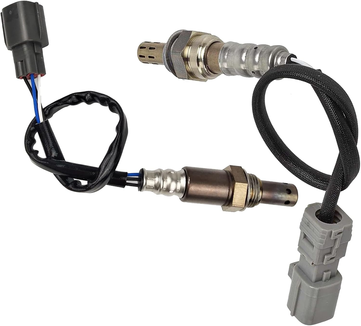 2Pcs Upstream and Downstream O2 Oxygen Sensor Left Side Replacement For Toyota Highlander Sienna Lexus RX330 3.3L 2006 2005 2004 234-9042 234-4168 02 Sensor