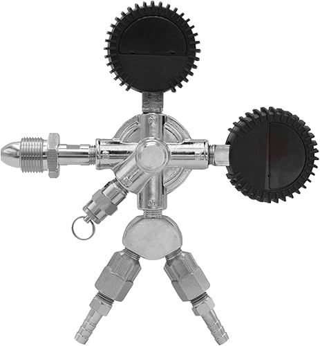 Miniatura 7 de Kegco Elite Series Dual Gauge Regulador de cerveza de barril de nitrógeno de dos productos, cromo