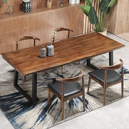 Miniatura 4 de Mesa moderna de madera maciza simple 472-1181in de ancho 20in de grosor escritorio de computadora de oficina en casa mesa de centro con soporte de