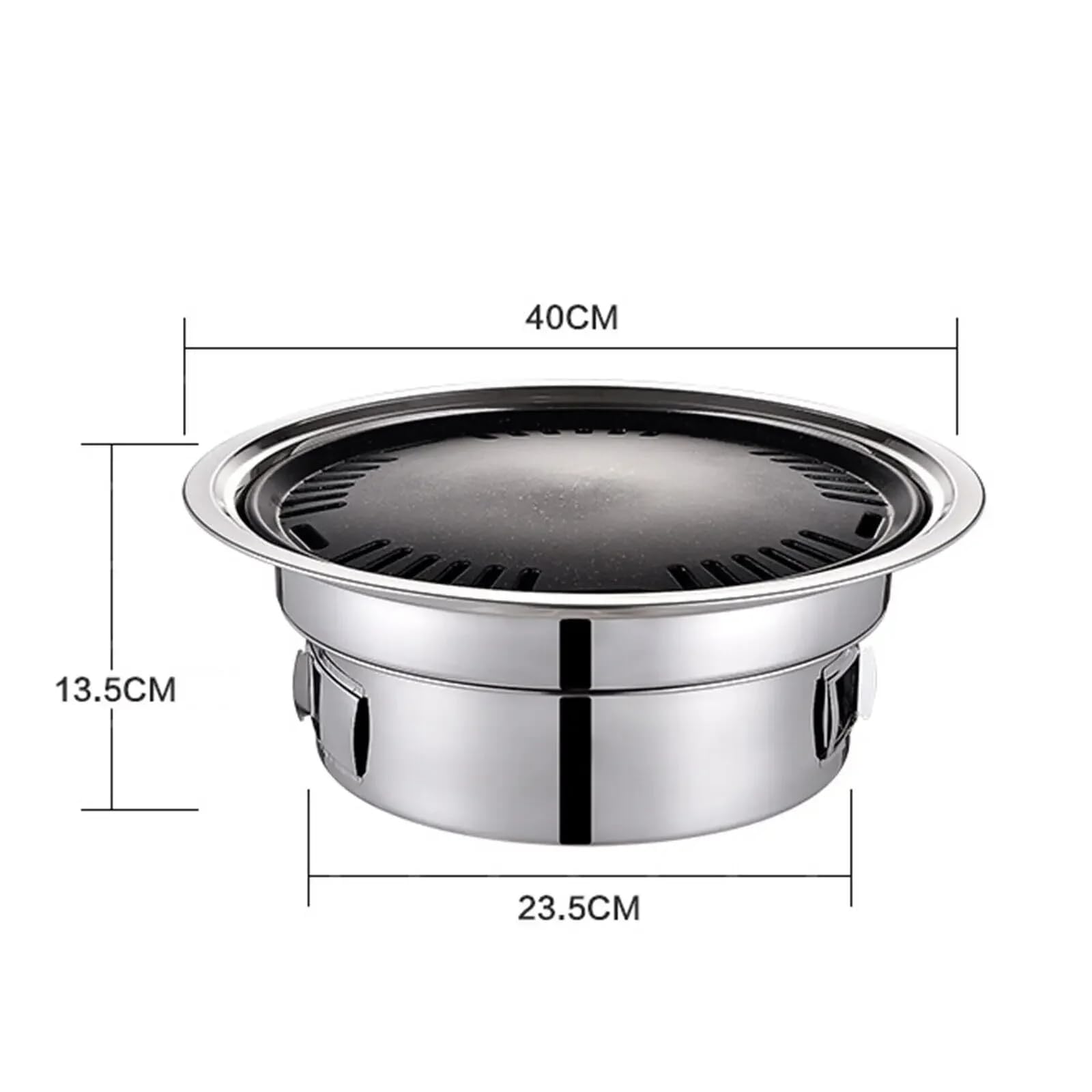 Barbecue a carbone, griglia coreana antiaderente, portatile, in acciaio inox, per feste in casa, campeggio, all'aperto