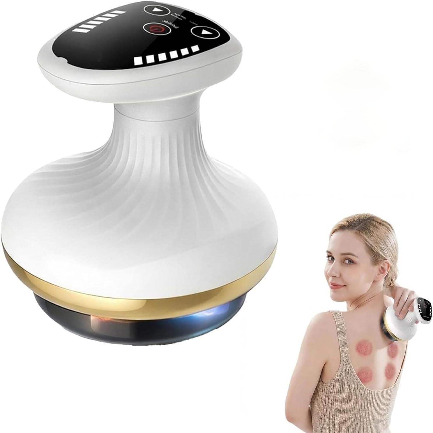 Maquina CelulitisReduce la Apariencia de Celulitis, Masajeador de Grasa Corporal de Mano Ajustable, Portátil y Recargable